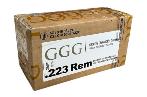 1200 cartouches GGG 223 55gr FMJ BT