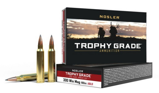 Nosler 20 cartouches TGA-300 Win Mag 190g ABLR SP