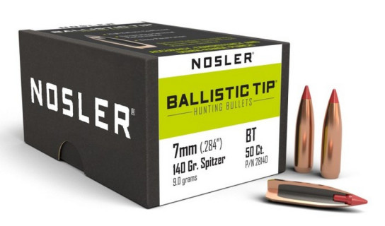 Nosler 50 Ogives BT-7mm 140g SP Ballistic Tip Chasse