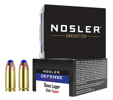 Nosler 20 cartouches DEFA-9mm +P 124g BHG Tipped
