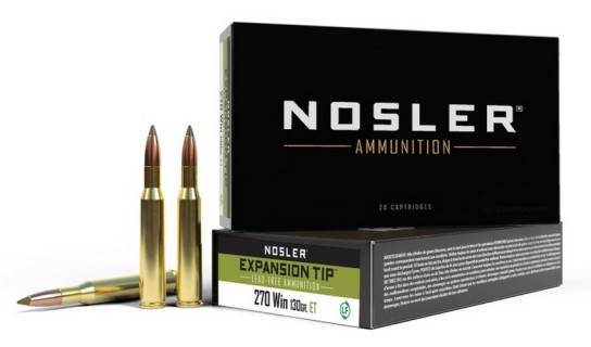 Nosler 20 cartouches ETA-270 Win 130g Expansion Tip ET SP (20ct)
