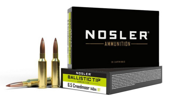 Nosler 20 cartouches BTA-6.5 Creedmoor 140g SP Ballistic Tip Chasse
