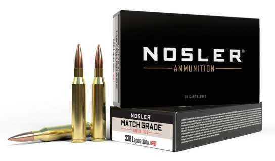 Nosler 20 cartouches MGA-338 Lapua 300g HPBT Custom Competition Match