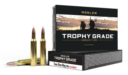 Nosler 20 cartouches 7mm Rem Mag 160 gr Accubond Trophy Grade