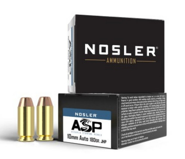 Nosler 20 cartouches MGA-10mm 180g JHP ASP