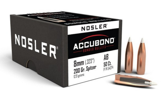 Nosler 50 Ogives AB-8mm 200 gr SP AccuBond