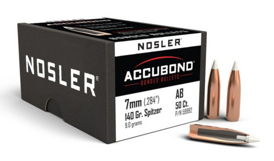 Nosler 50 Ogives AB-7mm 140 gr SP AccuBond