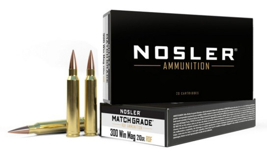 Nosler 20 cartouches MGA-300 Win Mag 210g RDF HPBT (20ct)
