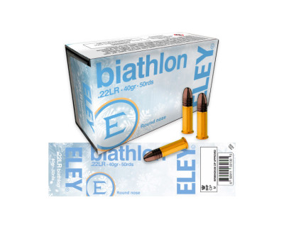 ELEY 50 cartouches 22 LR Biathlon club round nose