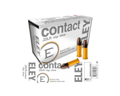 ELEY 50 cartouches 22 LR Contact round nose