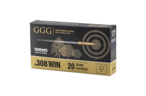 20 cartouches GGG 308 165gr Tarvas