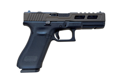 Glock Zaffiri Django 17 Gen 5 Culasse Midnight Bronze/RMR - Canon Flûté Noir 9x19