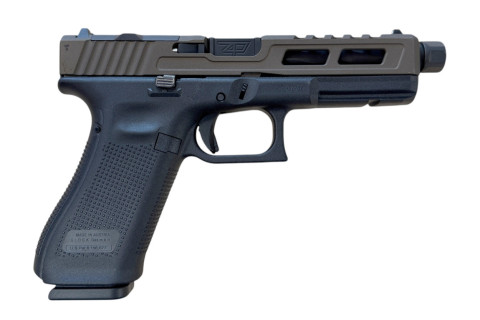 Glock Zaffiri Tactical 17 Gen 5 Culasse Midnight Bronze/RMR - Canon Flûté et Fileté Noir 9x19