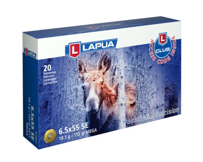 Lapua 20 cartouches 6,5x55 Swedish Mega 155gr E471